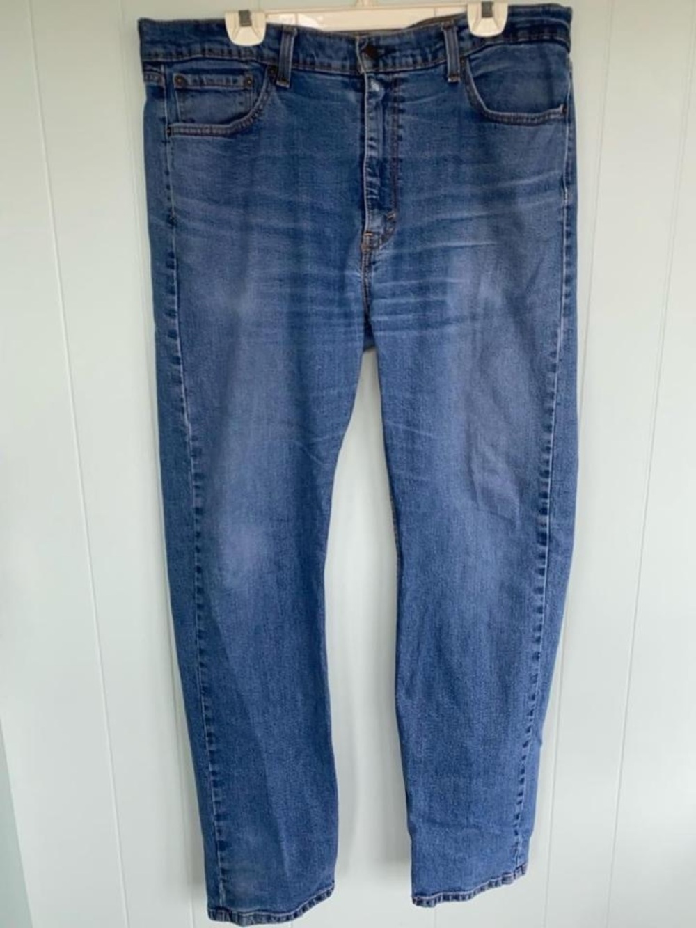 Men's Bootcut Jeans in Medium Blue Denim